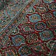deep indigo blue madder red ajrakh modal silk saree hand block printed octagonal star jaal ornate floral mandala pallu traditional ethnic wear sustainable luxury natural dyed with tassels