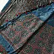 deep indigo blue madder red ajrakh modal silk saree hand block printed octagonal star jaal ornate floral mandala pallu traditional ethnic wear sustainable luxury natural dyed with tassels