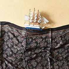 Anagi | Natural Dyed Ajrakh Block Printed - Modal Silk Stole
