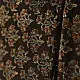 chocolate brown indigo blue ajrakh modal silk dupatta hand block printed jhar floral sprig jaal body ornate circular medallion pallu traditional mihrab arched detail wedding festive wear sustainable luxury natural dyed with tassels