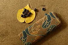 Charu . चारु | Ajrakh Mul Soft Cotton Saree - Tree Motif