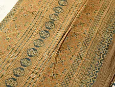 Charu . चारु | Ajrakh Mul Soft Cotton Saree - Tree Motif