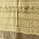 mulberry silk ajrakh dupatta beige gold olive brown interlocking geometric floral jaal block print wide border hand block printed natural dyed silk dupatta
