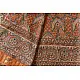 shop Natural Dyed Mulberry Silk Saree With Ajrakh Block Prints