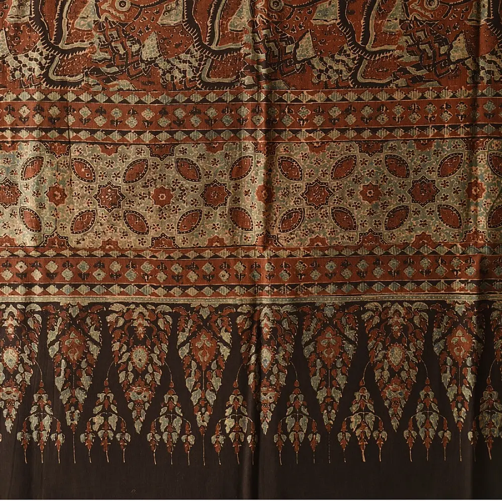 Shop Ajrakh Block Printed Pure Cotton Dupatta