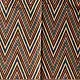 brown blue ajrakh silk square scarf zigzag chevron stripe pattern hand block printed natural dyed scarf