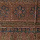 chocolate brown indigo blue madder red ajrakh cotton stole hand block printed zigzag leheriya body ornate eight-pointed star motif border traditional mihrab arched detail artisanal scarf sustainable fashion natural dyed with tassels