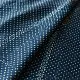 deep indigo blue ajrakh modal silk saree hand block printed minimal bundi tiny dot body ornate floral mandala pallu traditional ethnic wear sustainable luxury natural dyed