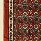 madder red indigo blue ajrakh modal silk dupatta hand block printed floral vine jaal body ornate zigzag leheriya pallu traditional mihrab arched detail wedding festive wear sustainable luxury natural dyed with tassels
