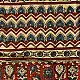 madder red indigo blue ajrakh modal silk dupatta hand block printed floral vine jaal body ornate zigzag leheriya pallu traditional mihrab arched detail wedding festive wear sustainable luxury natural dyed with tassels