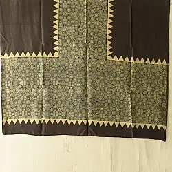 Ajrakh Mulberry Silk Dupatta | Natural dyed - G