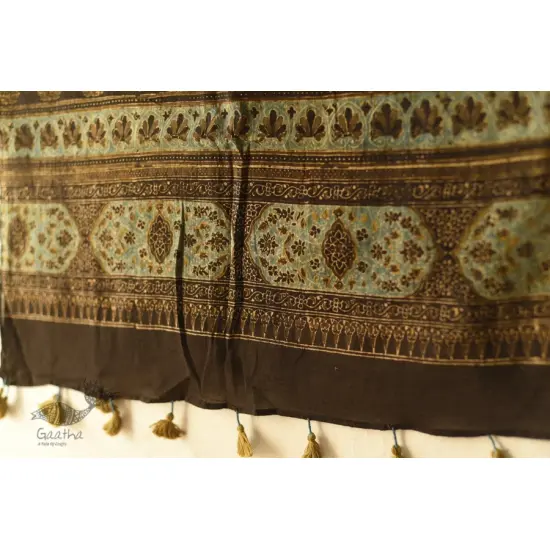 shop Mulmul Cotton Ajrakh Stole