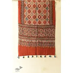 Amoha . अमोहा | Ajrakh Block Prints - Mulmul Soft Cotton Stole
