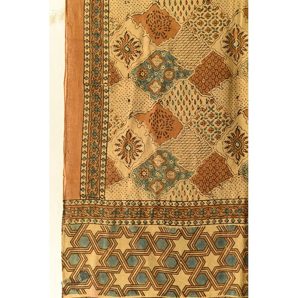 shop Mulmul Cotton Ajrakh Stole