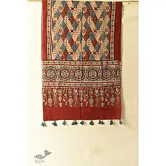 अमोहा ❋ Mul Cotton Ajrakh Stole ❋ 9