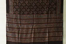Sakhi . सखी ⁂ Ajrakh Block Printed Pure Cotton Dupatta (09)