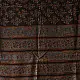 Ajrakh printed cotton dupatta with intricate hand carved block patterns