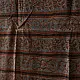 Ajrakh printed cotton dupatta with intricate hand carved block patterns