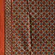 red ajrakh cotton square scarf indigo blue black geometric trellis block print hand block printed natural dyed scarf tassels