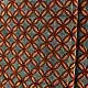 red ajrakh cotton square scarf indigo blue black geometric trellis block print hand block printed natural dyed scarf tassels