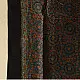 indigo ajrakh silk square scarf circular medallion pattern hand block printed rust geometric natural dyed scarf
