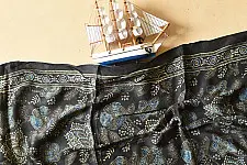 Anagi | Natural Dyed Ajrakh Block Printed Modal Silk Stole