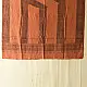 mulberry silk ajrakh dupatta terracotta red black vertical panel block print geometric border hand block printed natural dyed silk dupatta