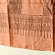 mulberry silk ajrakh dupatta terracotta red black vertical panel block print geometric border hand block printed natural dyed silk dupatta