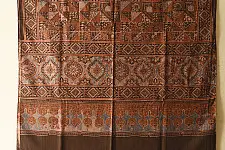 Sakhi . सखी ⁂ Ajrakh Block Printed Pure Cotton Dupatta  (37)