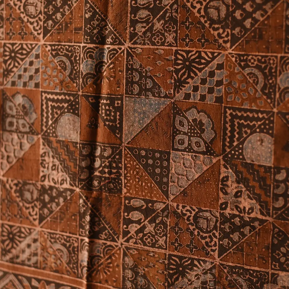Shop Ajrakh Block Printed Pure Cotton Dupatta