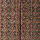 brown ajrakh silk square scarf blue red floral block print hand block printed natural dyed scarf tassels