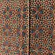 brown ajrakh silk square scarf blue red floral block print hand block printed natural dyed scarf tassels