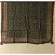 black ajrakh silk square scarf paisley pattern hand block printed rust indigo natural dyed scarf