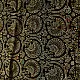 black ajrakh silk square scarf paisley pattern hand block printed rust indigo natural dyed scarf