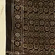 chocolate brown indigo madder red ajrakh modal silk dupatta hand block printed floral medallion jaal body ornate circular medallion pallu traditional mihrab arched detail wedding festive wear sustainable luxury natural dyed with tassels