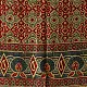 mulberry silk ajrakh dupatta madder red indigo blue interlocking geometric floral jaal block print large teardrop paisley minaret palla hand block printed natural dyed silk dupatta