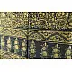 Yellow and Indigo Ajrakh cotton dupatta with intricate hand block detailing