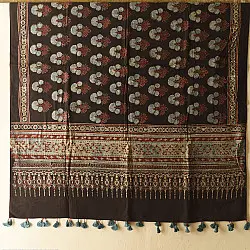Sakhi . सखी ⁂ Ajrakh Block Printed Pure Cotton Dupatta  (39)