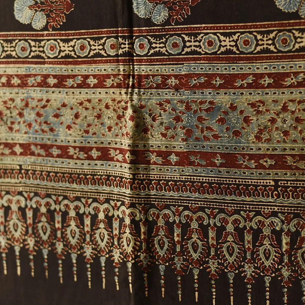 Shop Ajrakh Block Printed Pure Cotton Dupatta