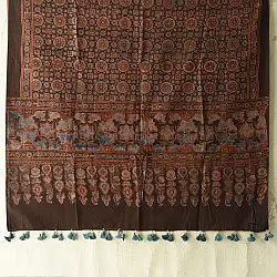 Sakhi . सखी ⁂ Ajrakh Block Printed Pure Cotton Dupatta (11)