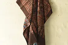 Sakhi . सखी ⁂ Ajrakh Block Printed Pure Cotton Dupatta (11)