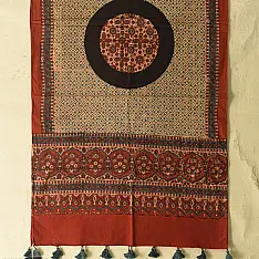 Amoha . अमोहा | Ajrakh Hand Block Printed Cotton Stole