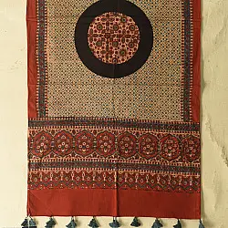 Amoha . अमोहा | Ajrakh Hand Block Printed Cotton Stole