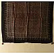 black ajrakh silk square scarf hand block printed rust indigo geometric pattern tassel scarf