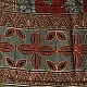 deep indigo blue madder red ajrakh modal silk dupatta hand block printed patchwork body chand moon medallion motifs ornate petal pallu traditional mihrab arched detail wedding festive wear sustainable luxury natural dyed with tassels