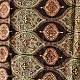 mulberry silk ajrakh dupatta chocolate brown indigo blue chand-buti moon medallion jaal block print minaret border red tassels hand block printed natural dyed silk dupatta