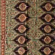 mulberry silk ajrakh dupatta chocolate brown indigo blue chand-buti moon medallion jaal block print minaret border red tassels hand block printed natural dyed silk dupatta