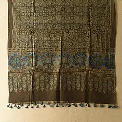 Sakhi . सखी ⁂ Ajrakh Block Printed Pure Cotton Dupatta (55)