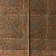 brown ajrakh silk square scarf intricate block pattern orange indigo hand block printed natural dyed scarf