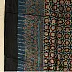 indigo red ajrakh silk square scarf jali lattice pattern hand block printed mughal inspired natural dyed scarf